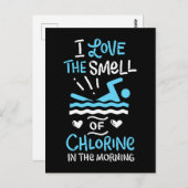 泳ぐ人スイミングスポーツギフト ポストカード (正面/裏面)