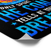 泳ぐ人スイミングバタフライスイミングコーチ ポスター (角)