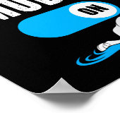 泳ぐ人スイミングモードオン ポスター (角)