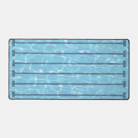 泳ぐ人スイムチームスイミングプール デスクマット (正面)