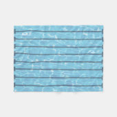 泳ぐ人スイムチームスイミングプール フリースブランケット (正面(横))