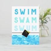 泳ぐ人スイムチーム卒業 カード (スタンド正面)