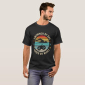 泳ぐ人バイデイゲーマーバイナイトスイミング恋人 Tシャツ (正面フル)