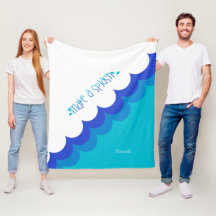 泳ぐ人ブルーとホワイトが飛び散る