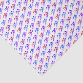 泳ぐ人ブルーパープルパターンスポーツ 薄葉紙 (詳細)