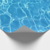 泳ぐ人プールウォータースイムパーティー ラッピングペーパー (角)