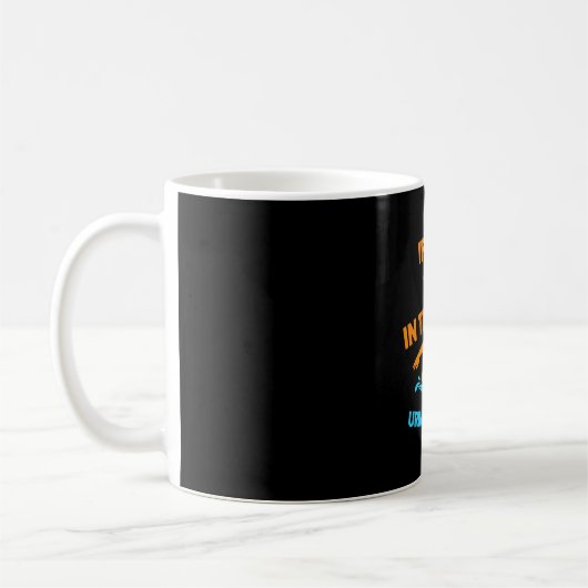 泳ぐ人プール コーヒーマグカップ (左)