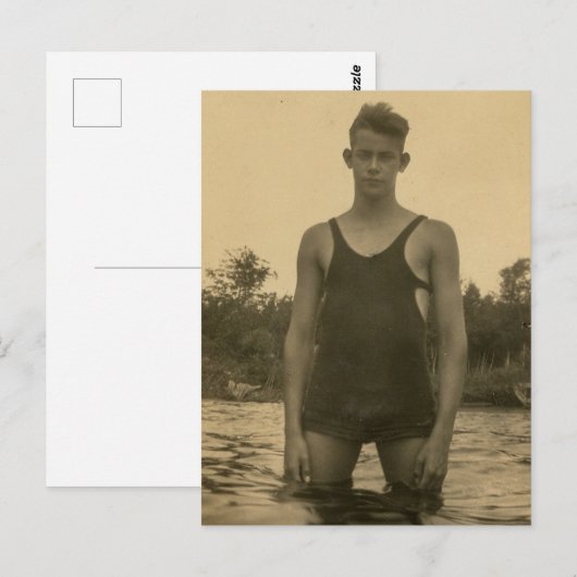 泳ぐ人ラド ポストカード (正面/裏面)