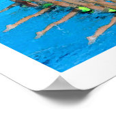 泳ぐ人同期スイミングポスター ポスター (角)