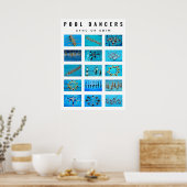 泳ぐ人同期水泳 ポスター (キッチン)