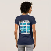 泳ぐ人同期水泳 Tシャツ (裏面フル)