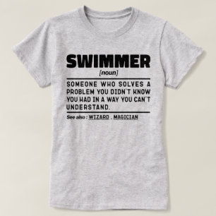 泳ぐ人名詞定義スキューバダイビングスペシャリスト Tシャツ