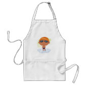 泳ぐ人少年のゴーグルとスイムキャップ スタンダードエプロン (正面)