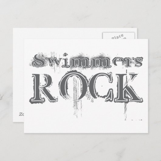 泳ぐ人岩 ポストカード (正面/裏面)