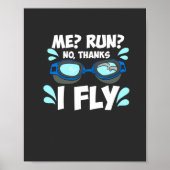 泳ぐ人水泳 ポスター (正面)