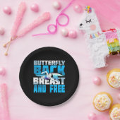 泳ぐ人用スイミングギフト ペーパープレート (パーティー)