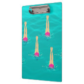 泳ぐ人芸術的が水中で泳ぐパーティー クリップボード (左)