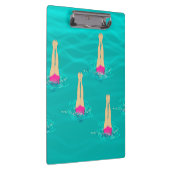 泳ぐ人芸術的が水中で泳ぐパーティー クリップボード (右)