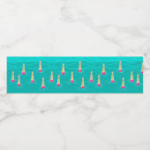 泳ぐ人芸術的が水中で泳ぐパーティー ペットボトルラベル (シングルラベル)