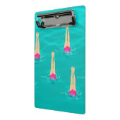 泳ぐ人芸術的が水中で泳ぐパーティー ミニクリップボード (アングル2)