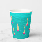 泳ぐ人芸術的が水中で泳ぐパーティー 紙コップ (左)