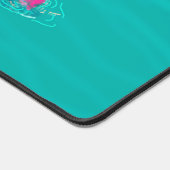 泳ぐ人芸術的が水中で泳ぐ デスクマット (コーナー)