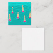 泳ぐ人芸術的が水中で泳ぐ ノートカード (正面/裏面)