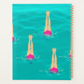 泳ぐ人芸術的が水中で泳ぐ プランナー手帳 (裏面)