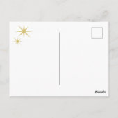 泳ぐ人芸術的イラストレーションクリスマスホリデー ポストカード (裏面)