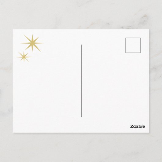 泳ぐ人芸術的イラストレーションクリスマスホリデー ポストカード (裏面)