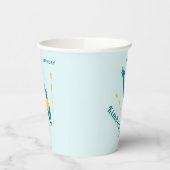 泳ぐ人誕生日パーティスイミングネームスポーツウォーター 紙コップ (左)