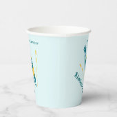 泳ぐ人誕生日パーティスイミングネームスポーツウォーター 紙コップ (右)