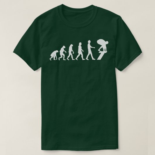 泳ぐ人進化スイミングギフト1 Tシャツ (デザイン正面)