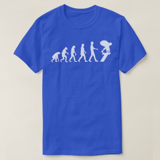 泳ぐ人進化スイミングギフト2 Tシャツ (デザイン正面)