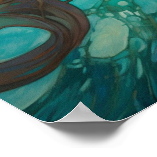 泳ぐ人魚 ポスター (角)