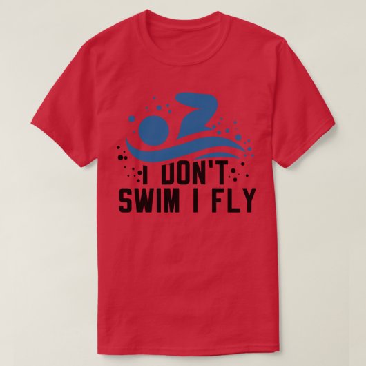 泳ぐ人1 Tシャツ (デザイン正面)