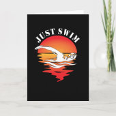 泳ぐ人 カード (正面)