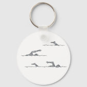 泳ぐ人 キーホルダー (正面)