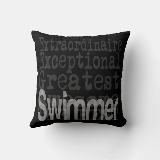 泳ぐ人 クッション (裏面)