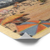 泳ぐ人&サンバザーズビーチ ポスター (角)