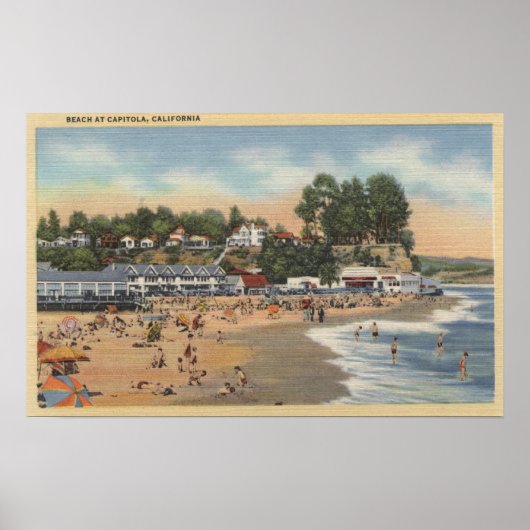 泳ぐ人&サンバザーズビーチ ポスター (正面)