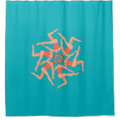 泳ぐ人 – シンクロナイズドスイミング振付 シャワーカーテン (正面)