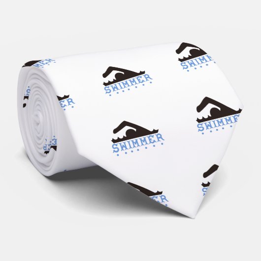 泳ぐ人 ネクタイ (ロール)