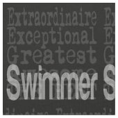 泳ぐ人 ファブリック (クローズアップ)