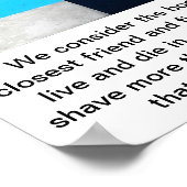 泳ぐ人 ポスター (角)