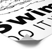 泳ぐ人 ポスター (角)