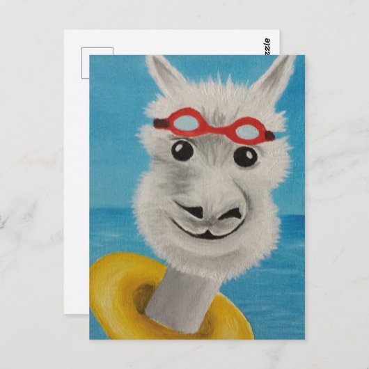 泳ぐ人 ポストカード (正面/裏面)