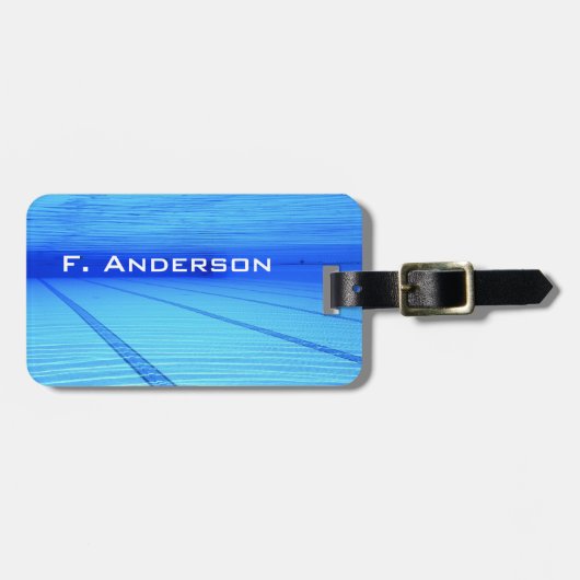 泳ぐ人 ラゲッジタグ (正面横)