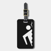 泳ぐ人 ラゲッジタグ (正面縦)