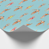 泳ぐ人 ラッピングペーパー (角)